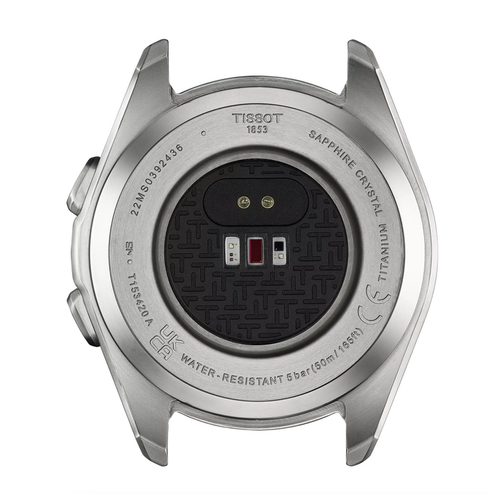 T-Touch Connect Sport Titanium Blue Ceramic Bezel 44MM Watch