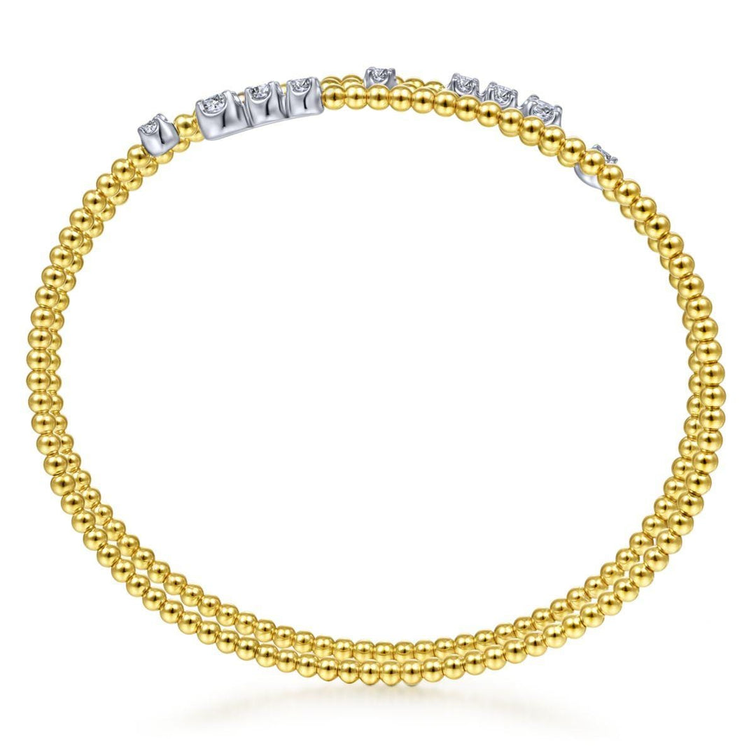Open Diamond Bypass Bujukan Wrap Bracelet 14K