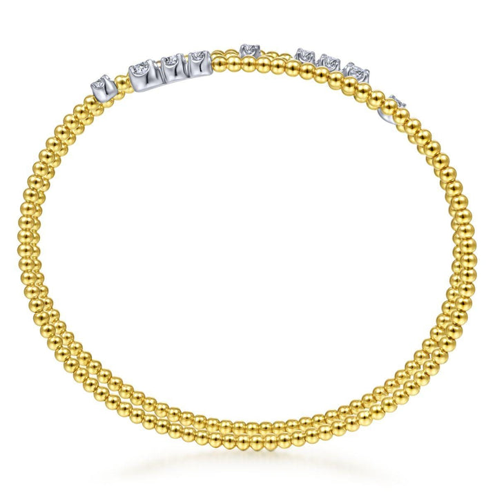 Open Diamond Bypass Bujukan Wrap Bracelet 14K