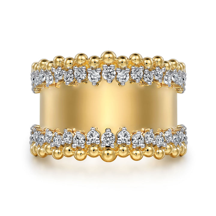 Bujukan Wide Diamond Ring