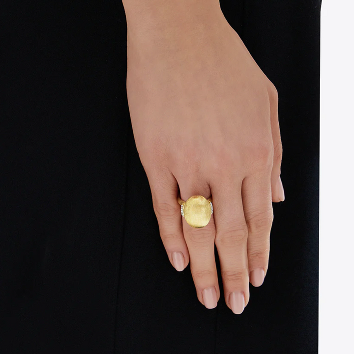 Dancing Boule Gold Diamond Ring