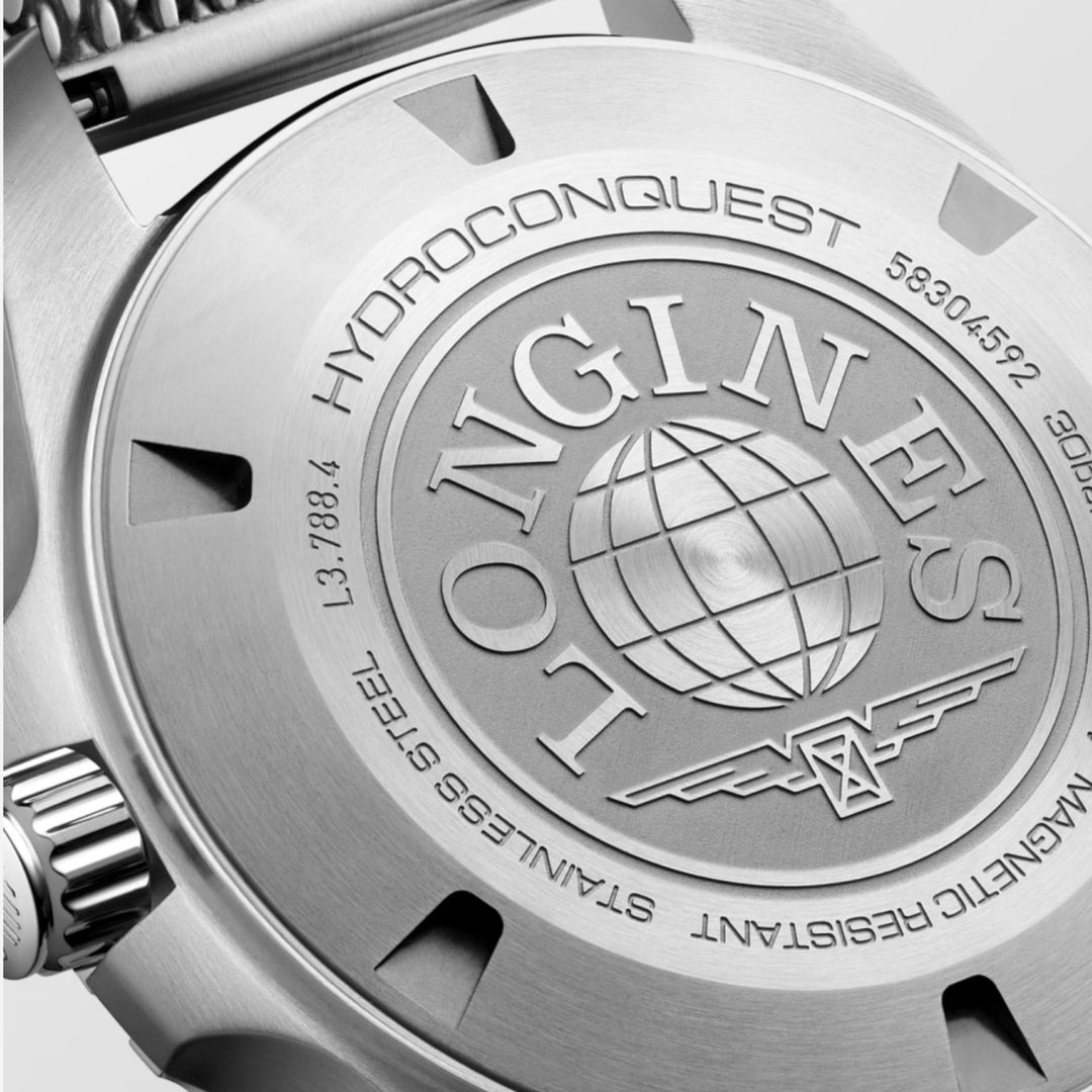 Hydroconquest Grey Bezel and Black Dial 39MM Watch