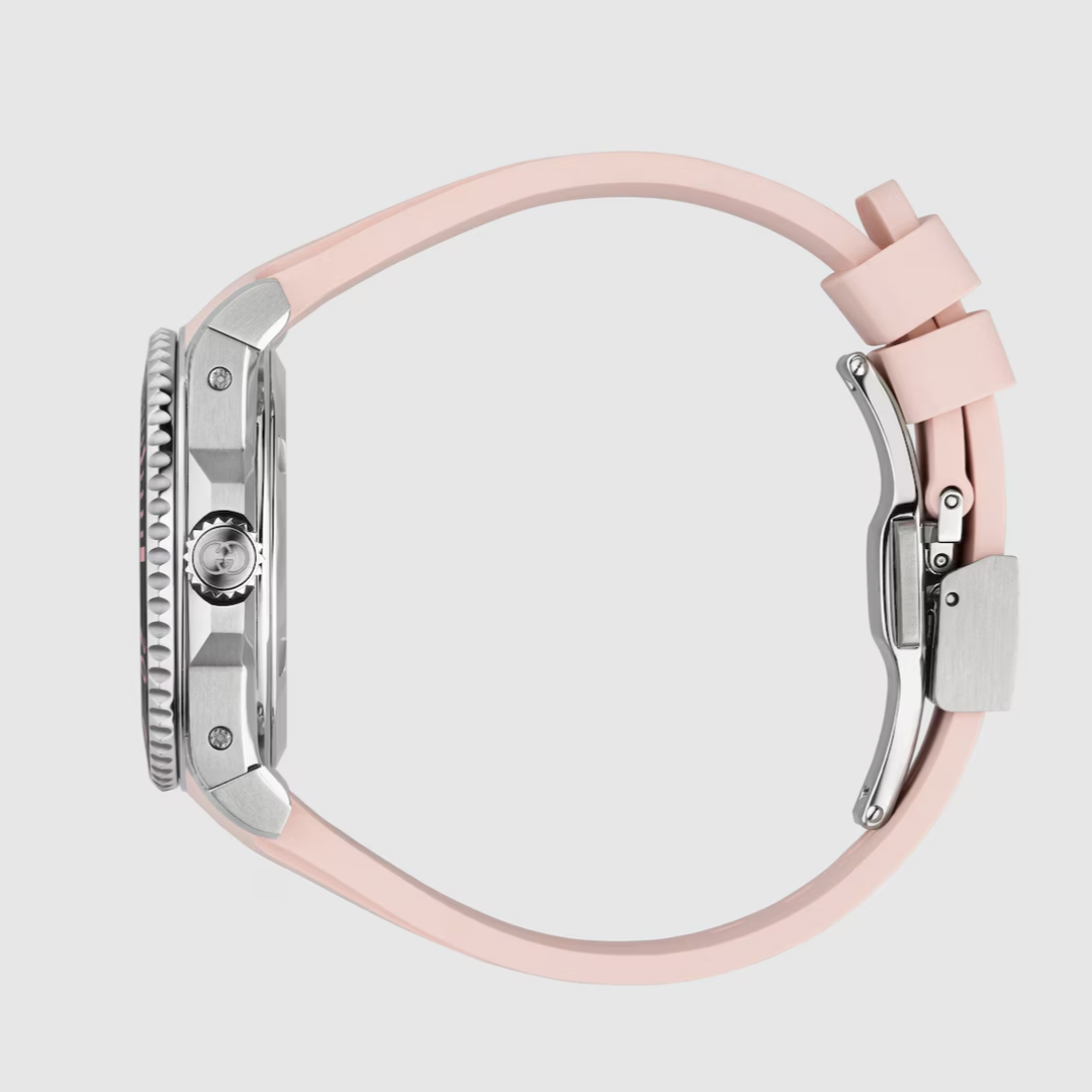 Dive Pink Dial and Rubber Strap 36MM Watch
