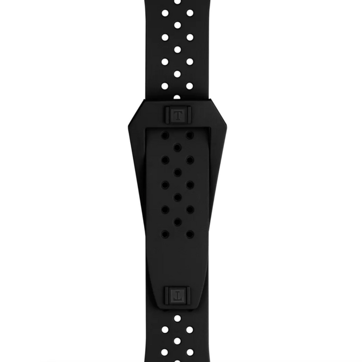 Black Sideral Rubber Strap Lugs 20MM