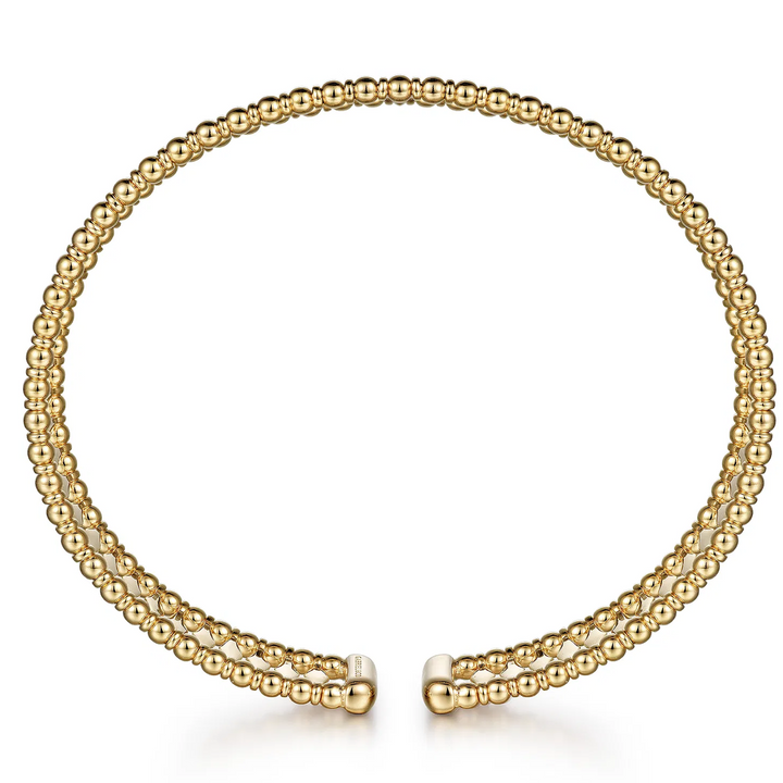 14K Yellow Gold Bujukan Cuff Bracelet