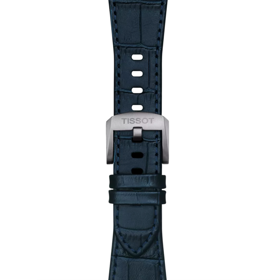 Blue Leather Strap Lugs 22MM