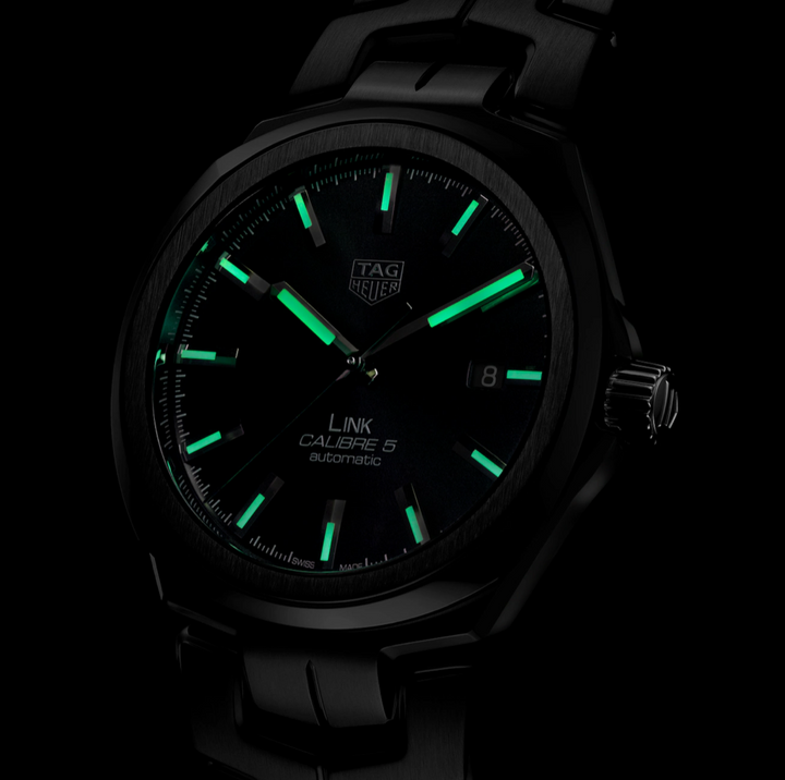 Link Date Black Dial 41MM Watch