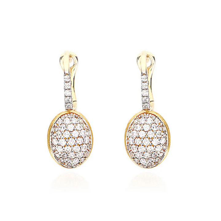 Dancing Baby Ciliegine Gold and Diamond Ball Drop Earrings