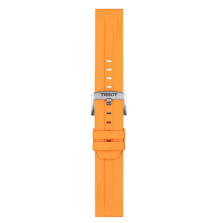 Orange Rubber Strap Lugs 22MM