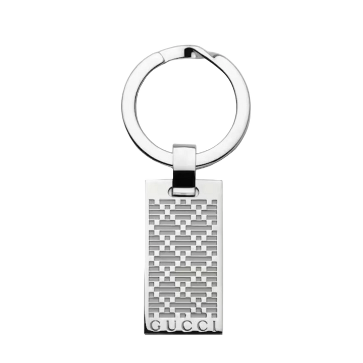 Silver Diamante Pattern Keychain