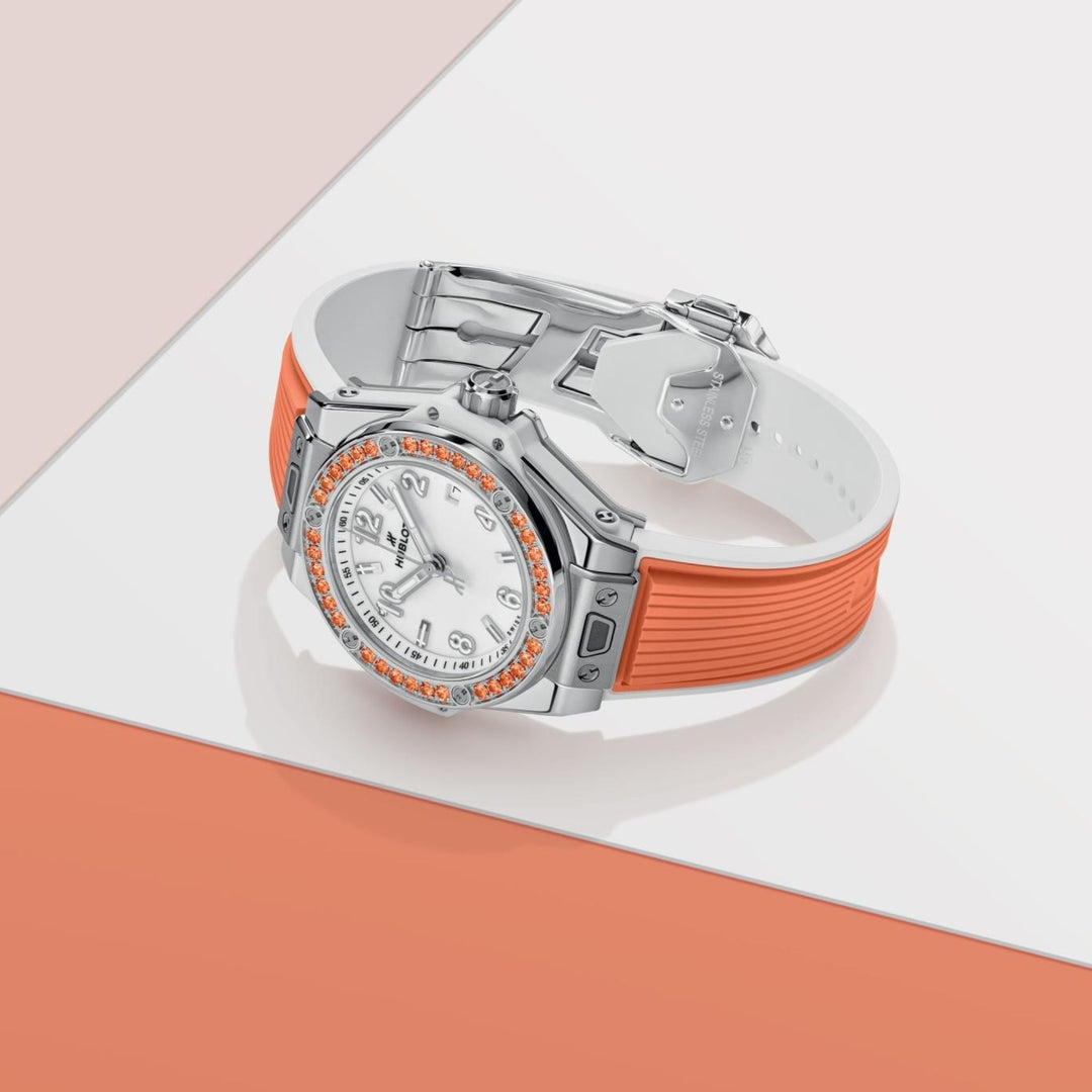 Joyful Big Bang One Click Orange 33MM Watch