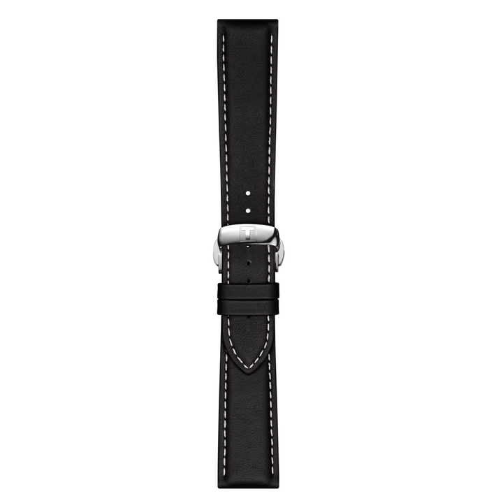 Black Leather Strap Lugs 21MM
