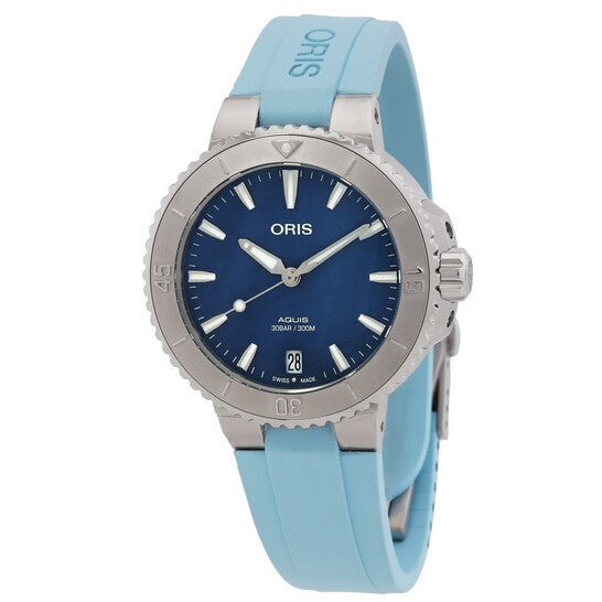Aquis Date Blue Mother Of Pearl 36.5MM