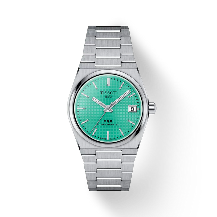 PRX Powermatic 80 Mint Green Waffle 35MM Watch
