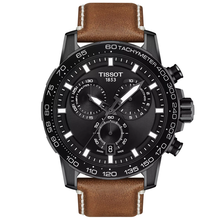 Supersport Chronograph Black Dial 45.5MM Watch