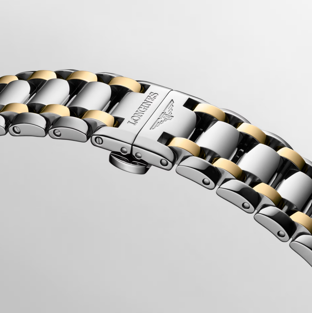 Primaluna Moonphase Stainless Steel and 18K Yellow Gold Cap 200 34MM Watch