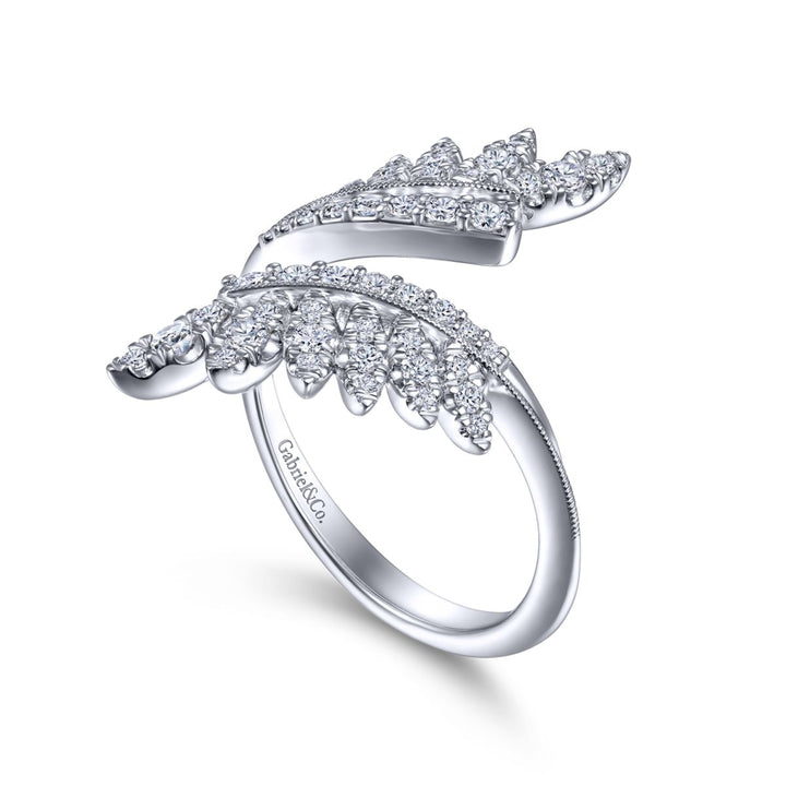 Leaf Diamond Engagement Ring Enhancer