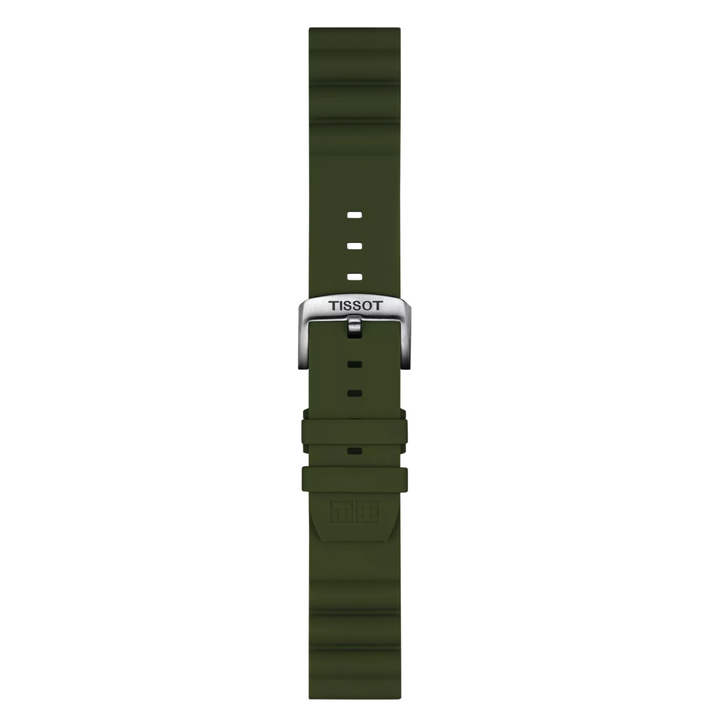 Khaki Green Silicone Strap Lugs 22MM