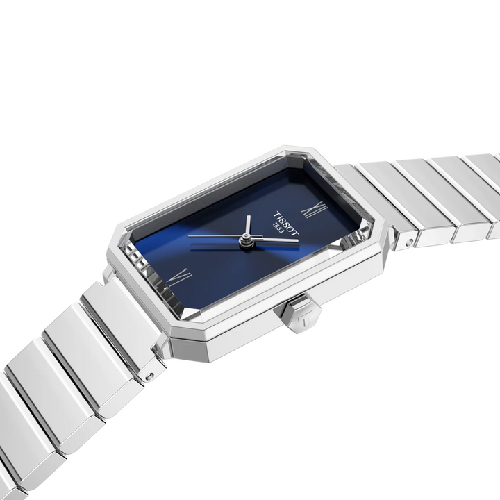 SRV Steel and Blue 30MM Watch
