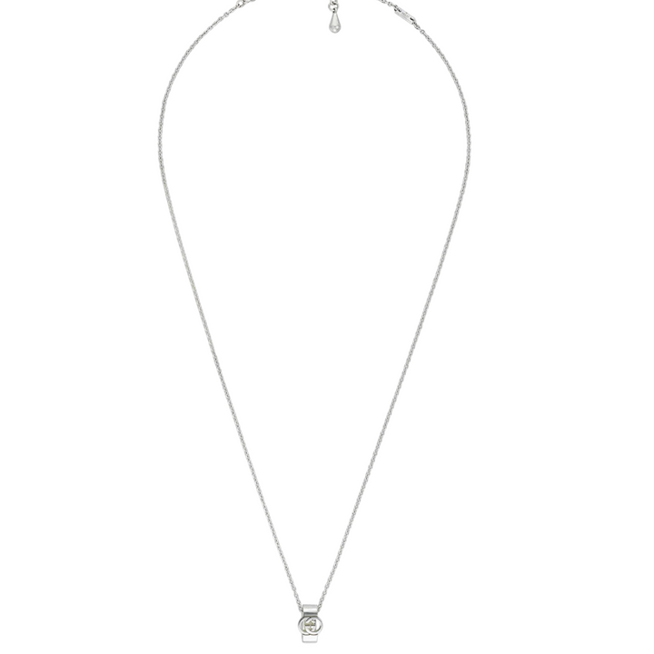 Interlocking G Silver Necklace 60cm