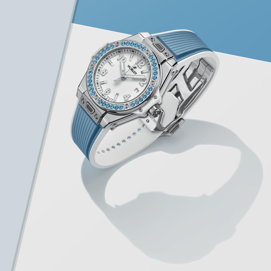 Joyful Big Bang One Click Sky Blue 33MM Watch