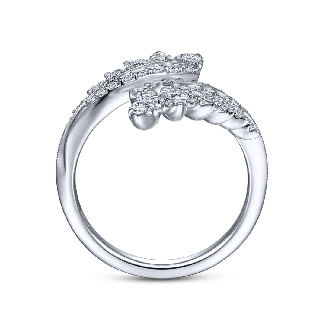 Leaf Diamond Engagement Ring Enhancer