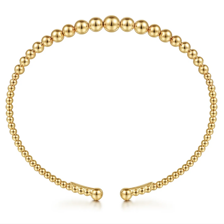 Yellow Gold Cuff Bangle Bracelet