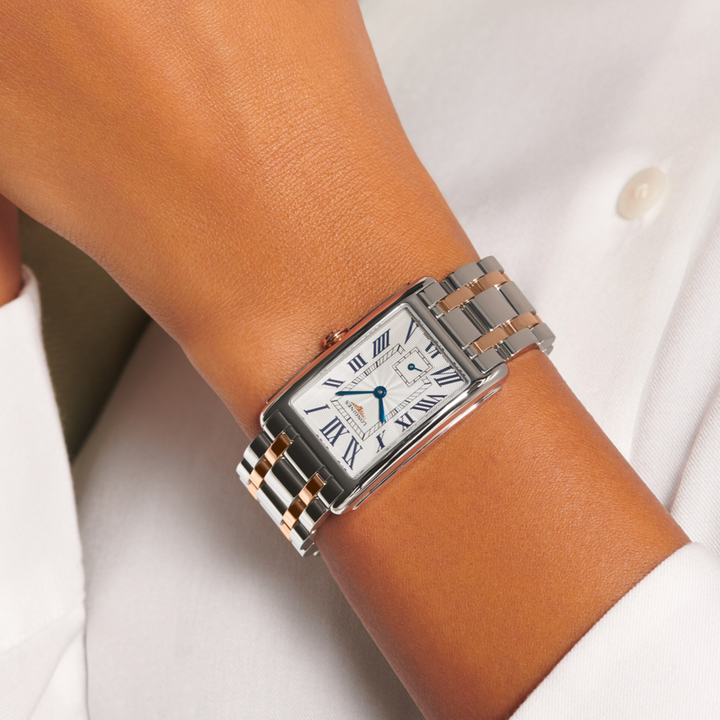 DolceVita Stainless Steel with 18K Pink Gold 23x37MM Watch