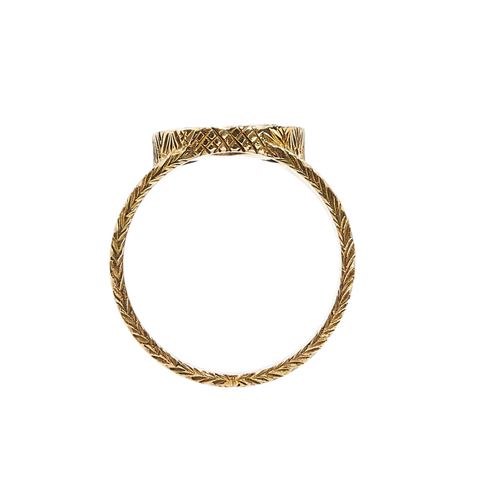 Interlocking G Yellow Gold 12MM Ring