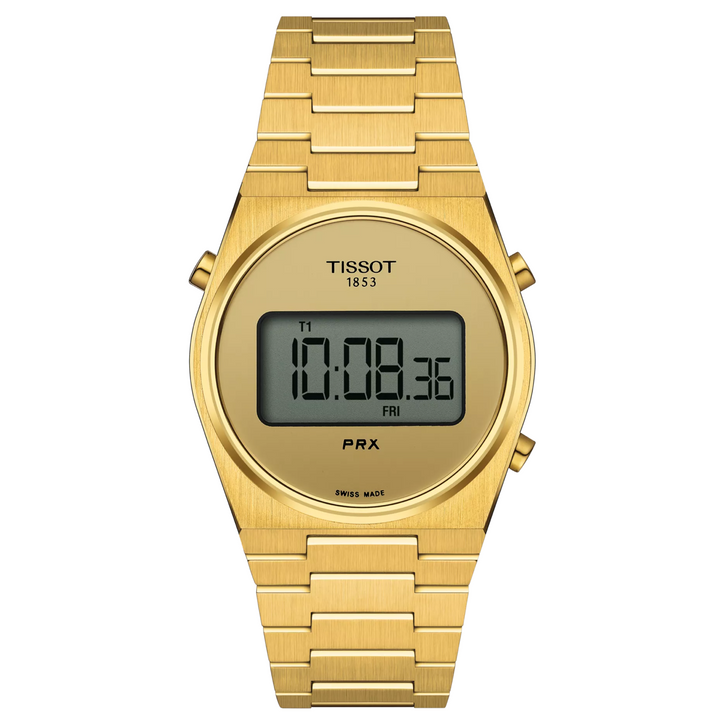 PRX Golden Digital Dial 35MM Watch