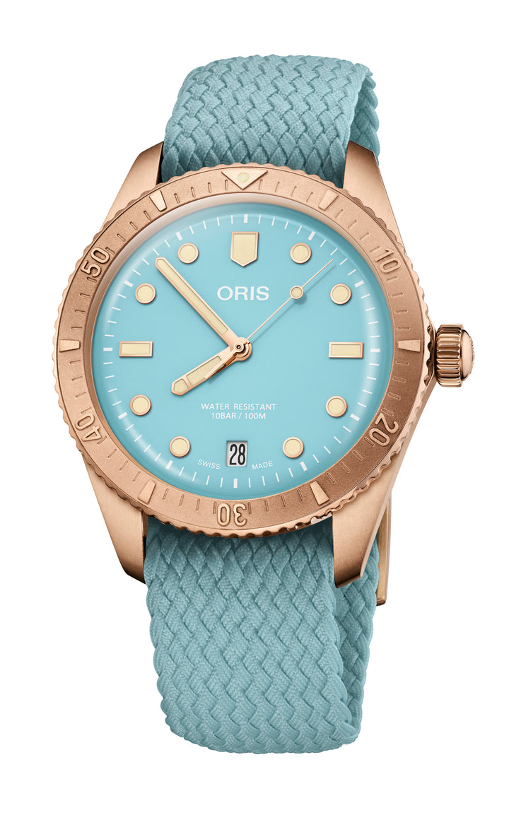 Divers 65 Bronze Cotton Candy Blue 38MM Watch