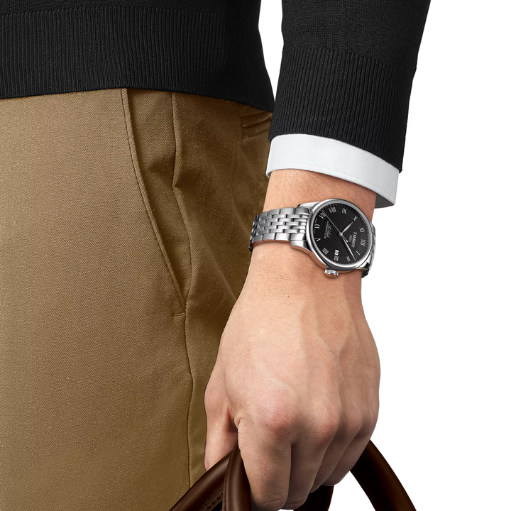 Le Locle Powermatic 80 Black Roman Dial 39MM Watch