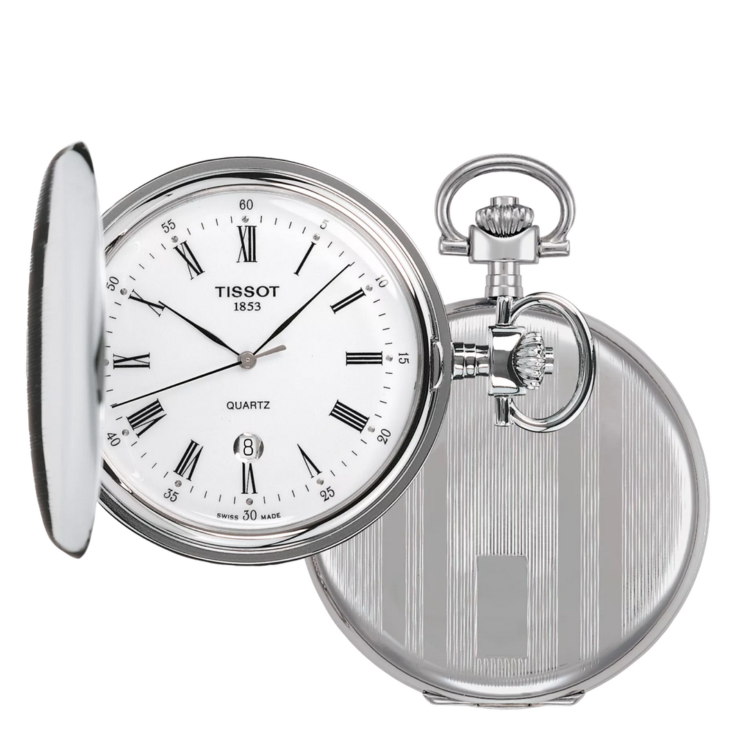 Savonette Steel Pocket Watch 48.5MM Watch