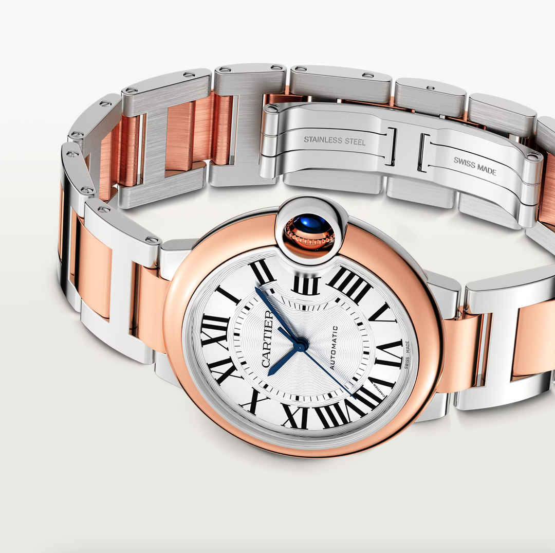 Ballon Bleu Steel and Rose Gold 36MM