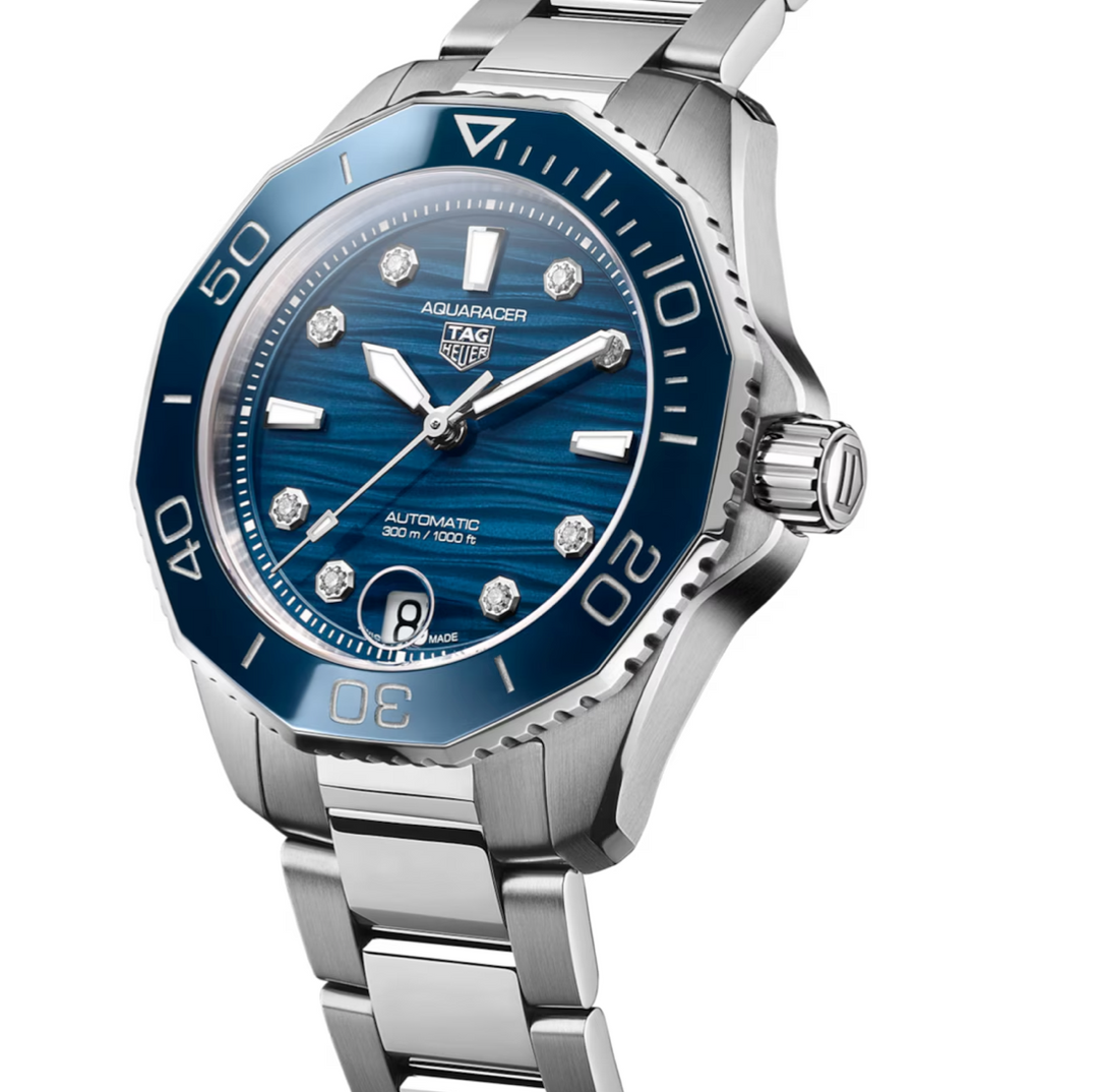 Aquaracer Professional 300 Blue Dial and Bezel 36MM Watch
