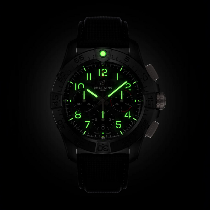 Avenger B01 Chronograph Black Ceramic Night Mission 44MM Watch