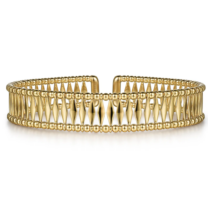 14K Yellow Gold Bujukan Cuff Bracelet