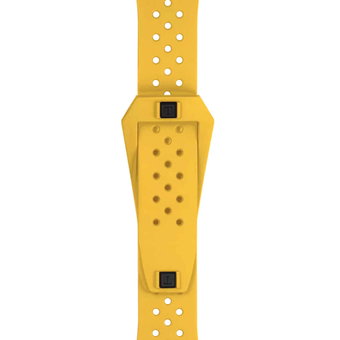 Yellow Sideral Rubber Strap Lugs 20MM