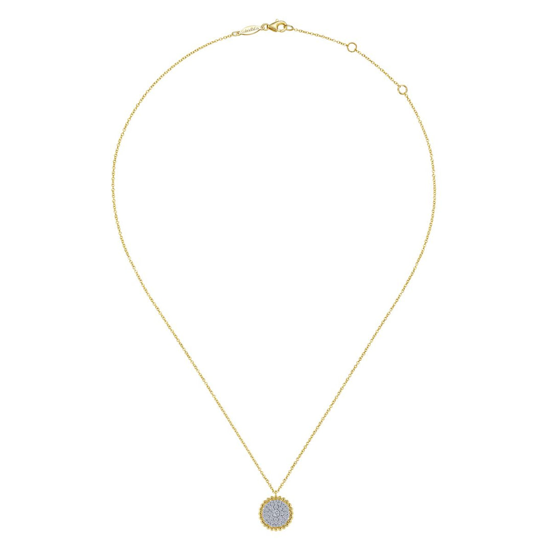 Diamond Pave Large Bujukan Bead Necklace