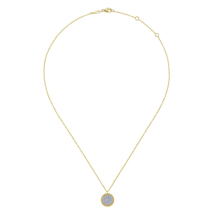 Diamond Pave Large Bujukan Bead Necklace