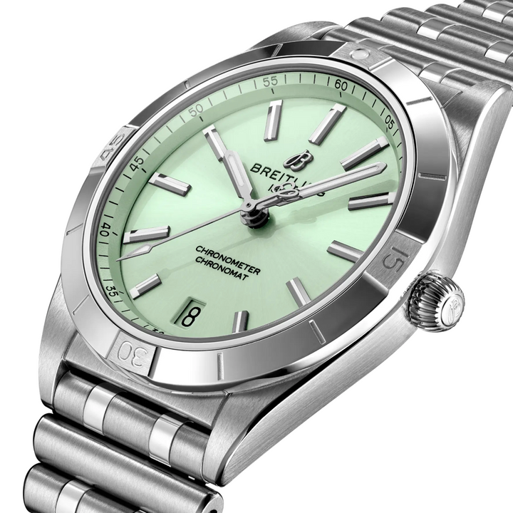 Chronomat Mint Green Index Dial 36MM Watch