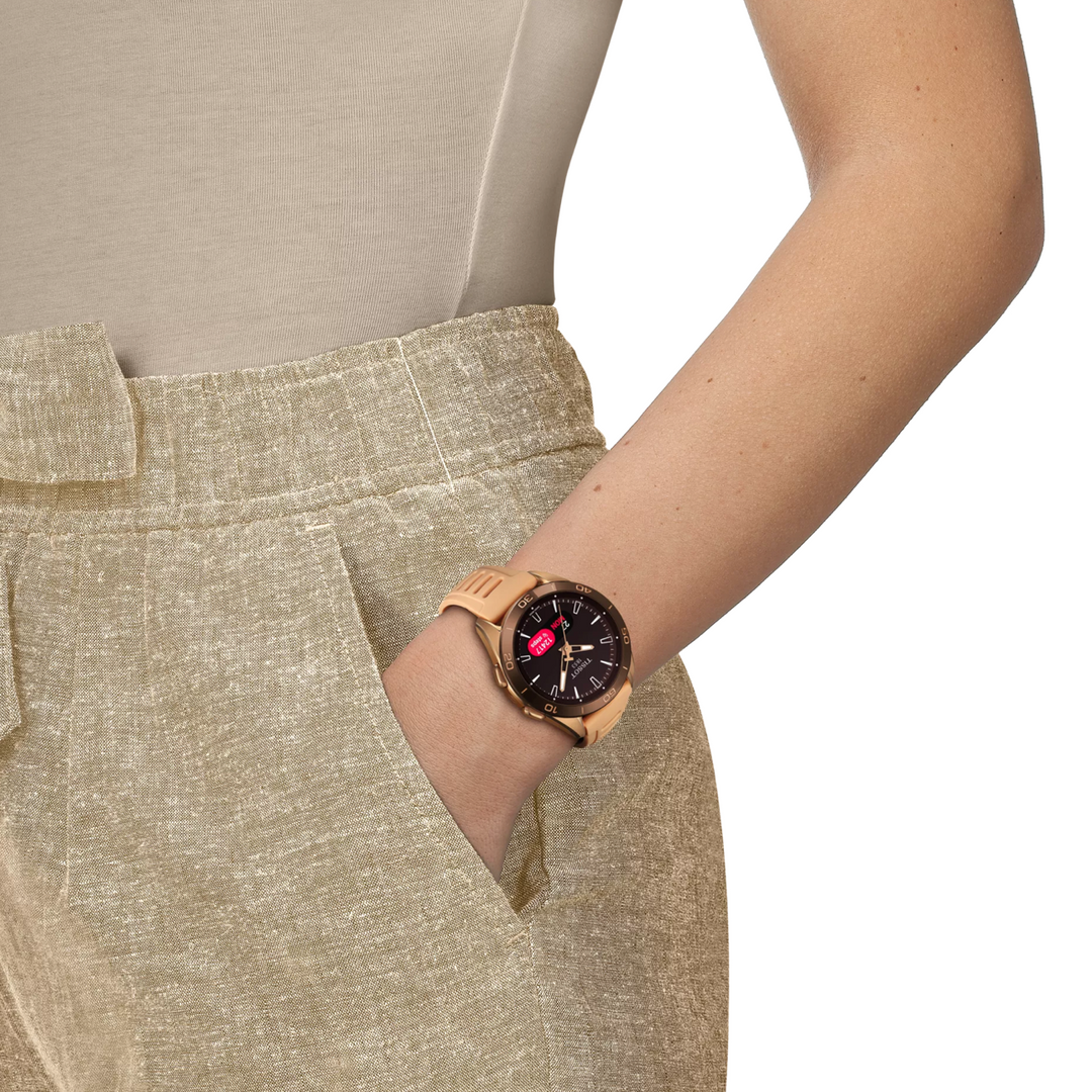 T-Touch Connect Sport Titanium Case Rose Gold PVD 44MM Watch