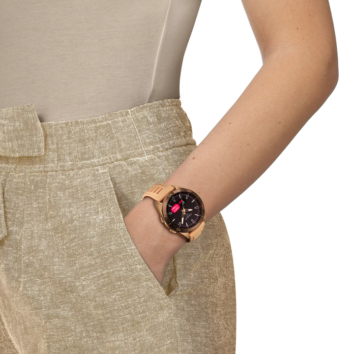 T-Touch Connect Sport Titanium Case Rose Gold PVD 44MM Watch