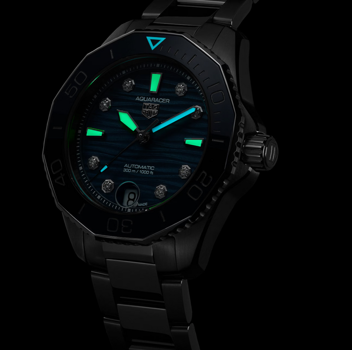 Aquaracer Professional 300 Blue Dial and Bezel 36MM Watch