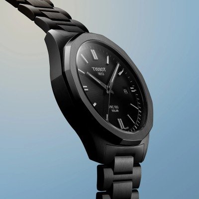 PR 100 Solar Quartz 39MM with Black PVD Coating Watch