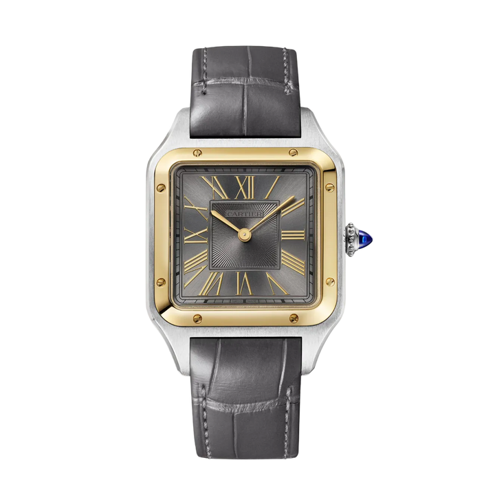 Santos Dumont Steel and Yellow Gold Large Model