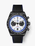 M79377KN-0001|TUDOR |BLACK-BAY CHRONO 25 | 42mm Black Carbon Fiber Case, White Dial: Black Rubber/Calf Bracelet