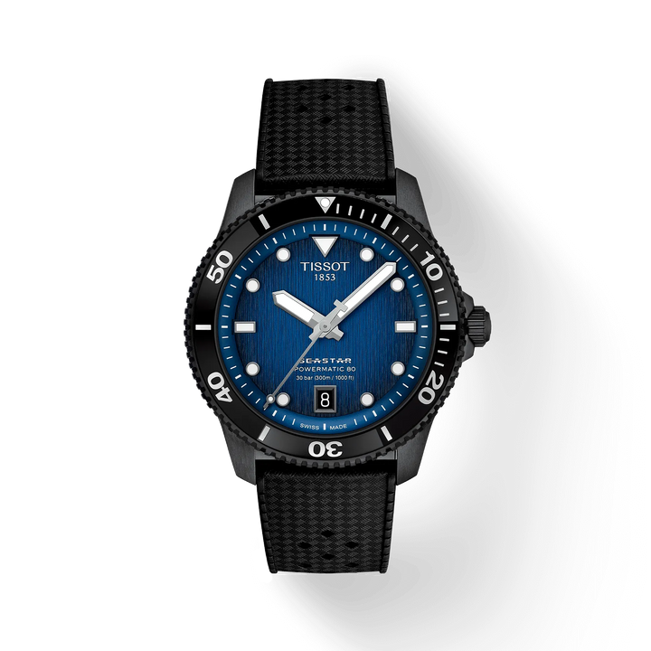 Seastar 1000 Powermatic 80 Graded Blue-Black 40MM Watch