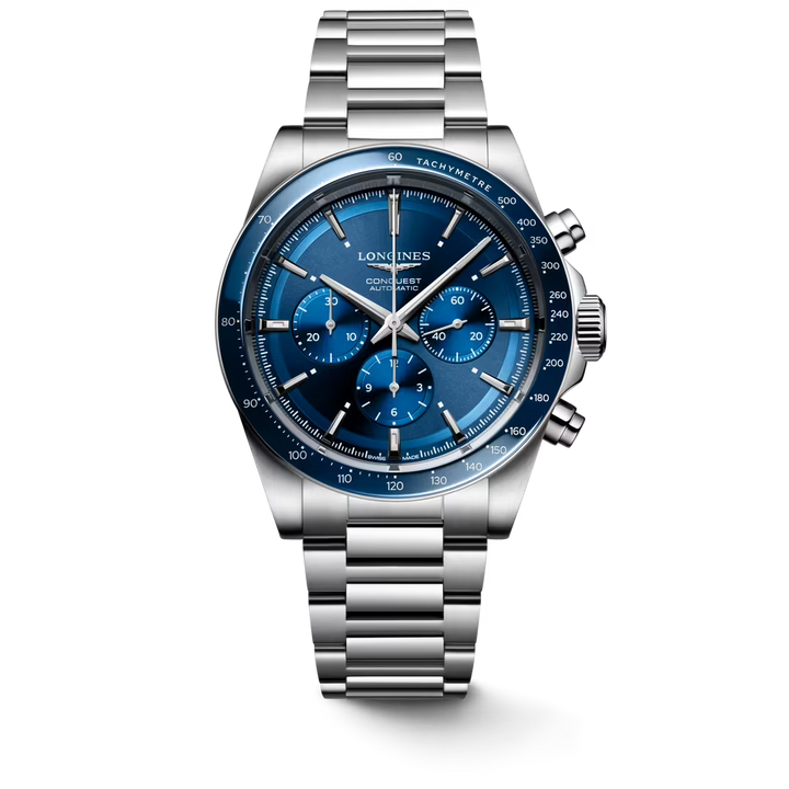 Conquest Chronograph Blue 42MM Watch