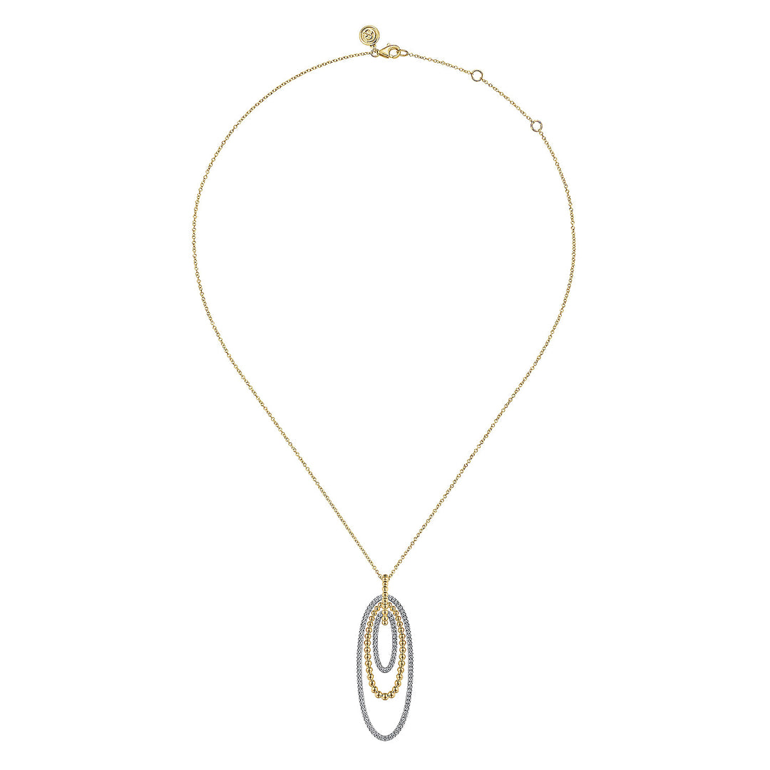 Multi Ovals Diamond Necklace